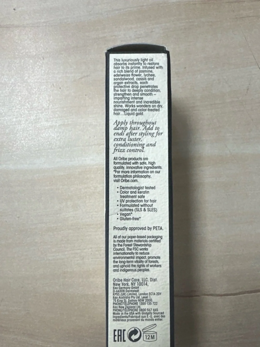 Oribe Gold Lust Nourishing Hair Oil — Black & Amber Gradient